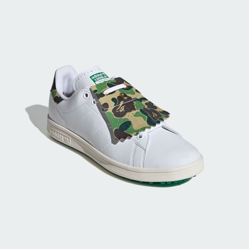 人気 ☆ADIDAS X BAPE ☆ STAN SMITH GOLF CLOUD WHITE GREEN The BAPE x adidas Stan Smith Golf Collection Releases